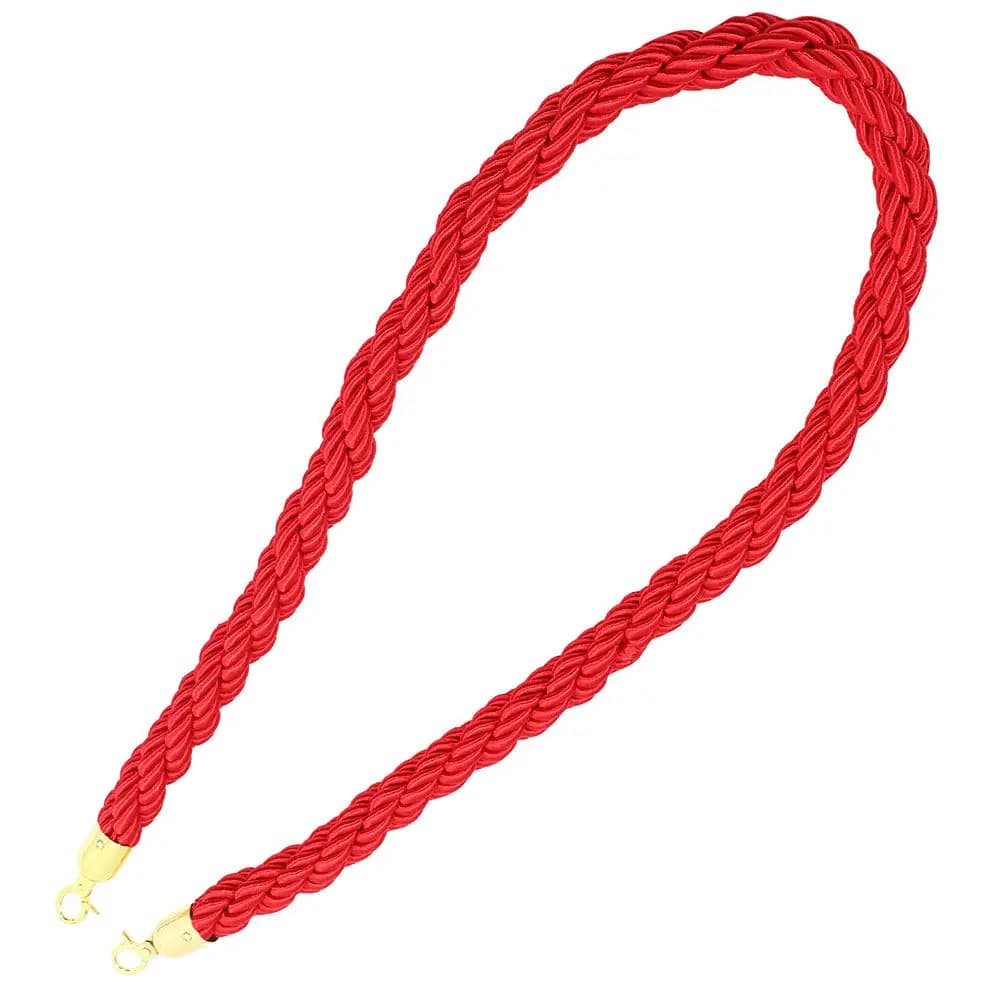 Barrier Rope With Hook Stanchion Twisted Design For Crowd Control Queue Line Retractable Belt Safety Barrier Chain For