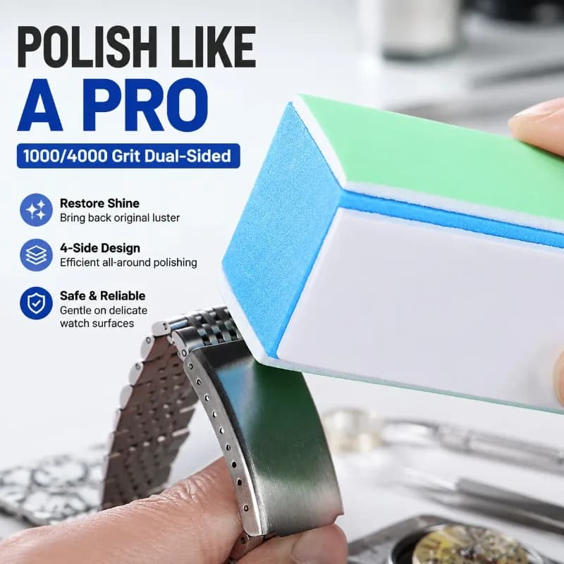 1/2/4pcs Watch Pulitor Auction 4 Sides Polishing File Polishing Pulse Watch Block Clean Parts Polishing Tool for Watches