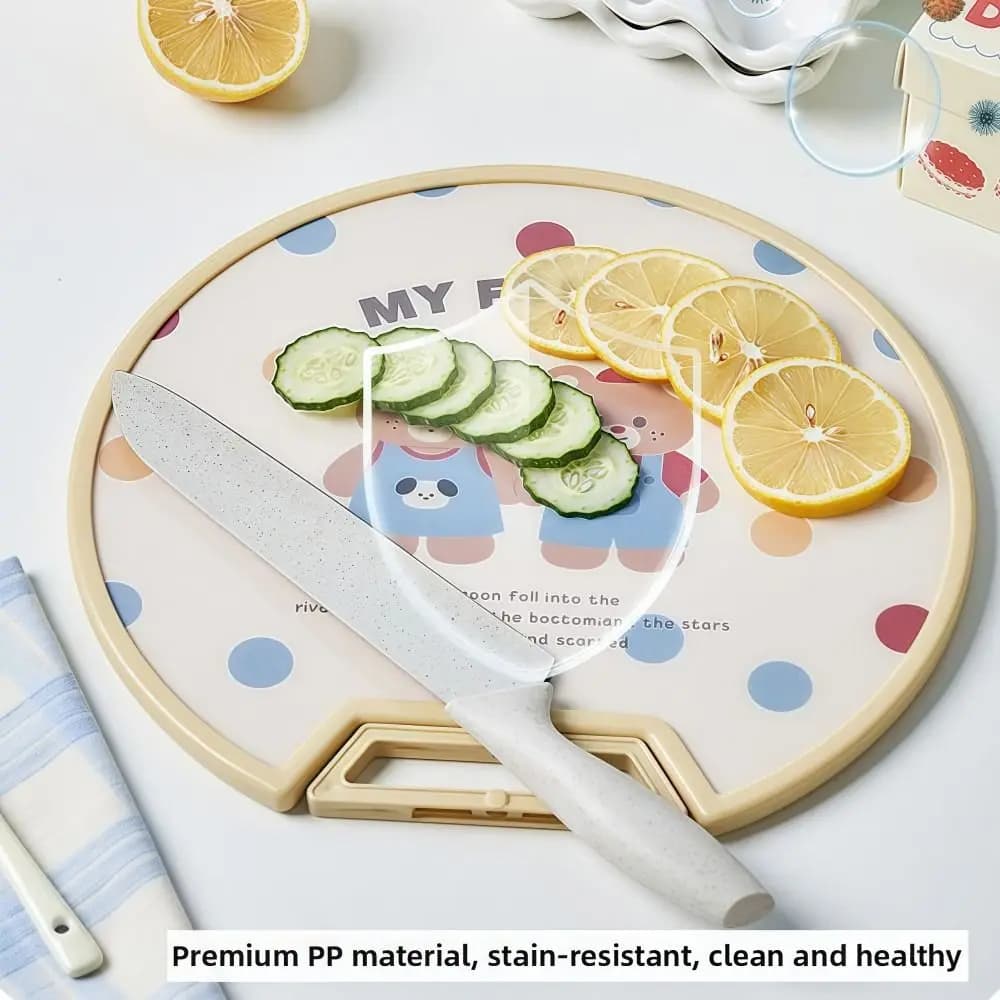 Plastic T-shirts for food use Anti-bacterial non-slip cutter Design with vertical bracket Two-sided T-shirts Mats