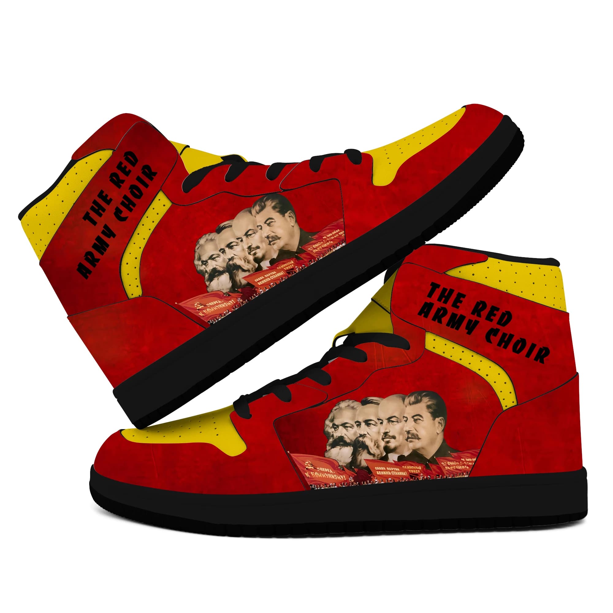 Custom Print Sneaker Shoes Personalized CCCP Design