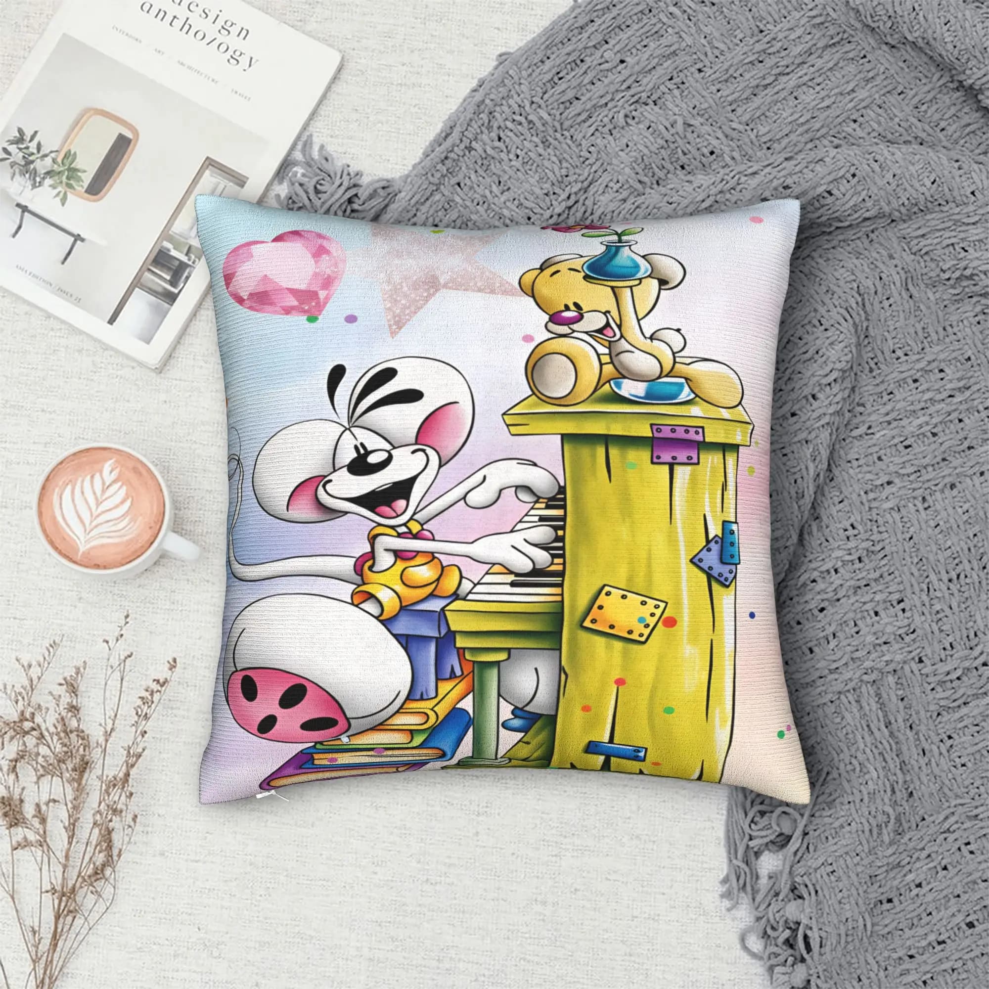 Diddl Pimboli Pillowcases Morden Pillow Case For Living Room Bed Chair Comfy Pillow Cover