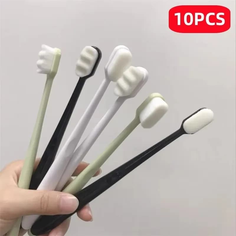 1-5 pz NUOVO Ultra fine Spazzolino Morbido Milioni di Setole Nano Spazzola Per Adulti Denti Pulizia Profonda Portatile Da Viaggio Dentale Igiene Orale Brus