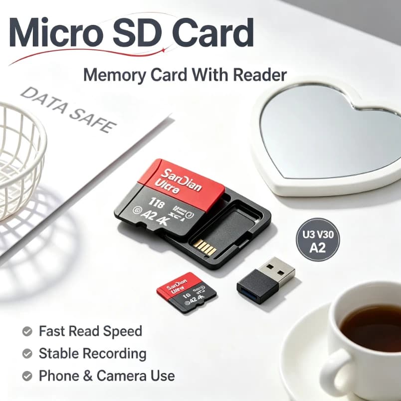 [Brand+] Original Micro New SD TF Card High Speed Memory Card For Smartphone MP3 Dash Cam Drone