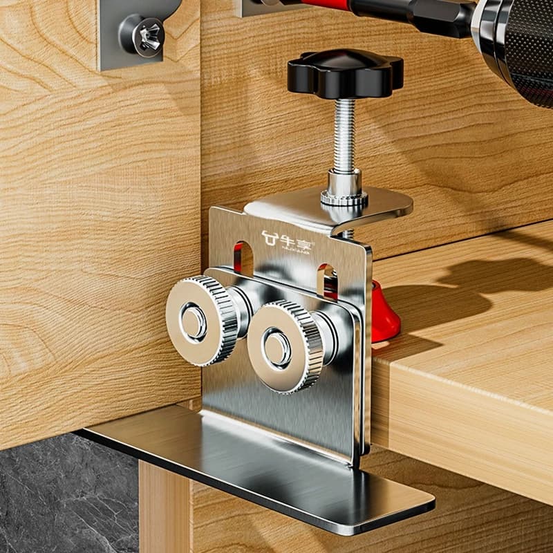 Enclosure Door Installation Tool Stainless Steel Wardrobe Frame Device Mounting Mask Bracket For Home Use