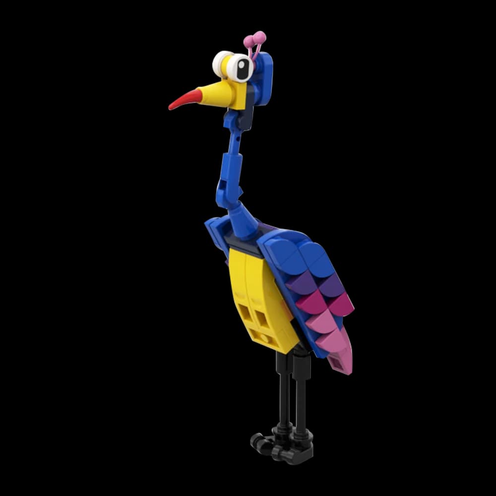 Gobricks MOC Anime Colorful Giant Bird kevinedss Building Block set Travelings Movie Animal Bird Education Brick Toys Kids Gift