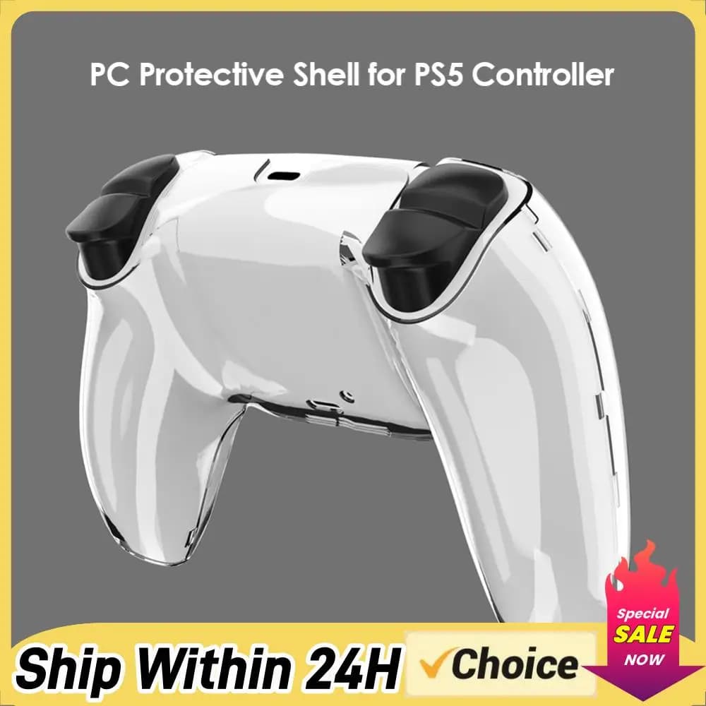 Accessori per Macchine Elettroniche, Custodia Protettiva Ultra Sottile in PC Trasparente per Controller PS5