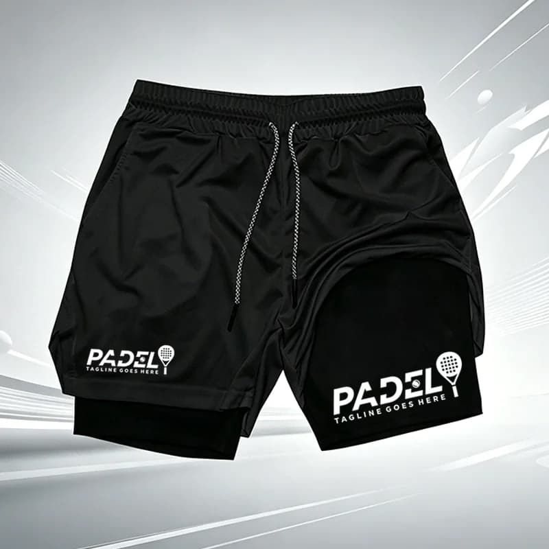 Pantaloncini Sportivi 2-in-1 da Uomo, Nuovi Shorts ad Asciugatura Rapida con Tasca per Telefono, Ideali per Palestra, Fitness e Corsa Estiva