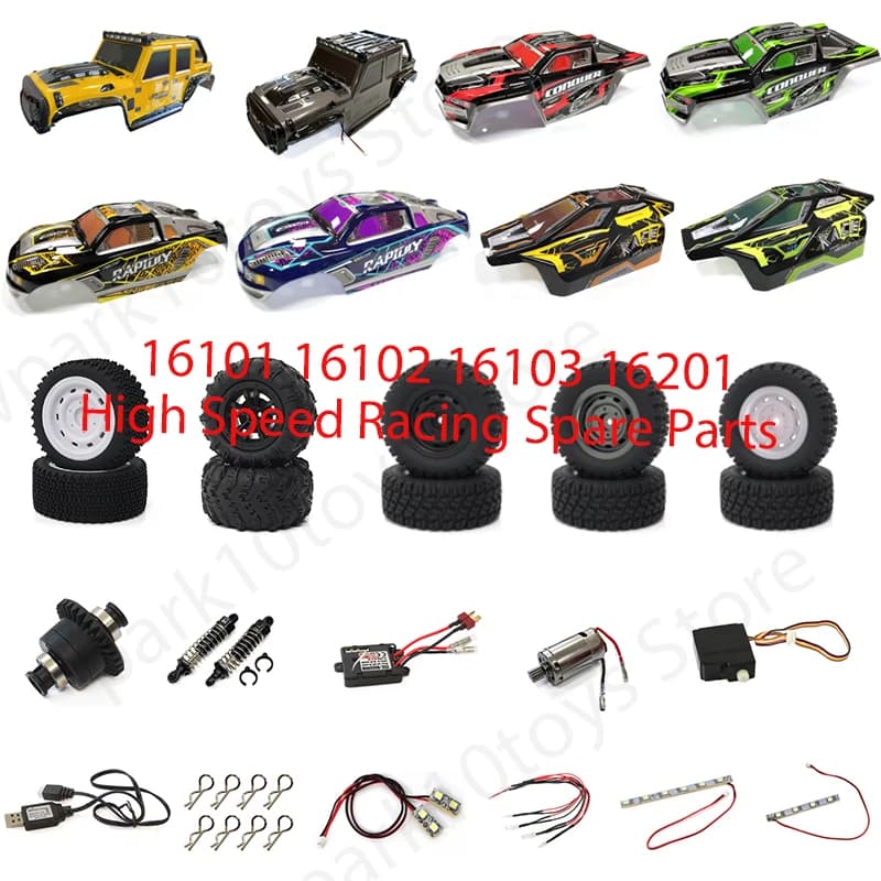 16101 16102 16103 16201 High Speed Racing 1/16 4WD 50Km/h RC Car Original Spare Parts Receiver Parts Kit