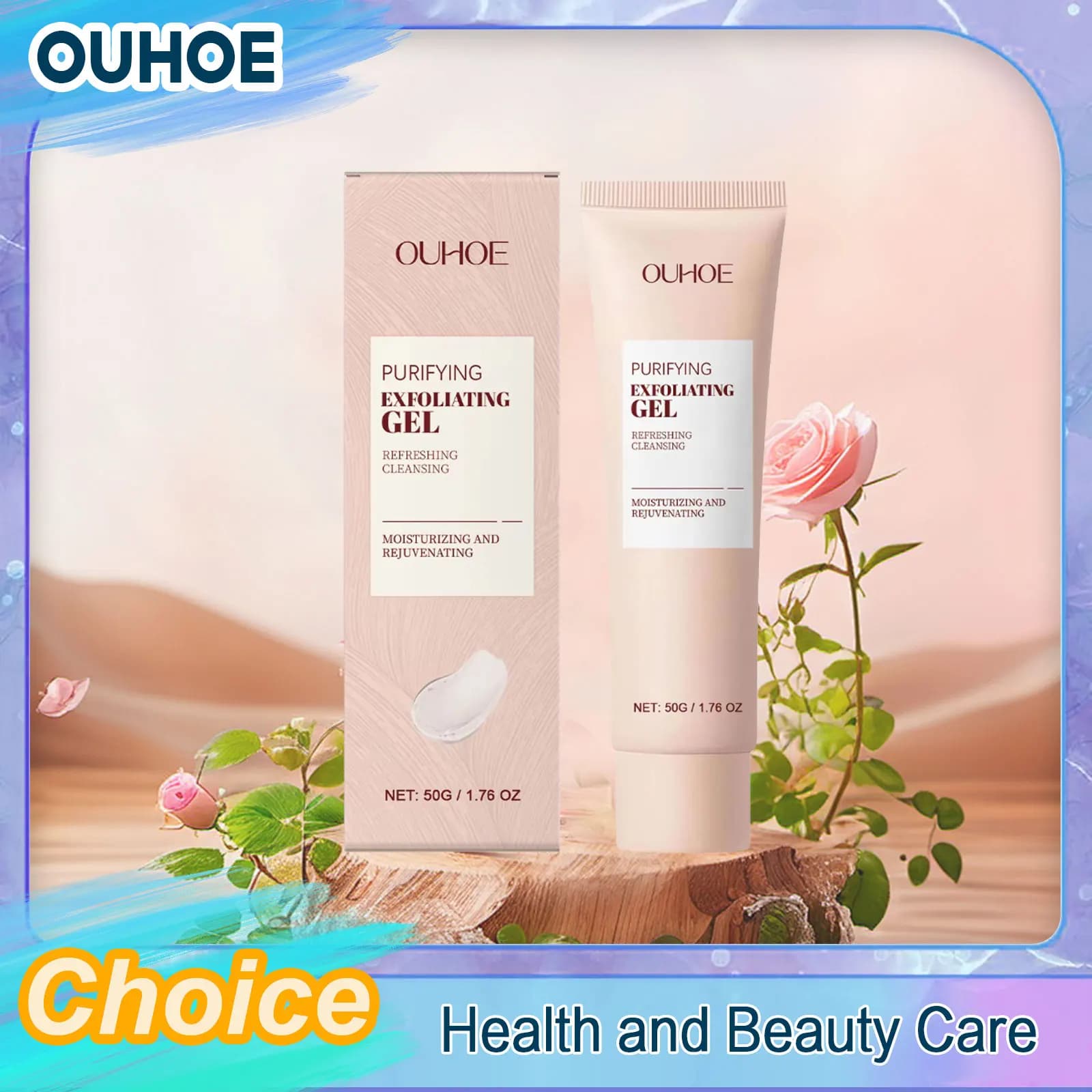 Facial exfoliating gel Deep cleaning of pores Peeling delicate exfoliating oil control Hydrating Levigante softening Detergent face