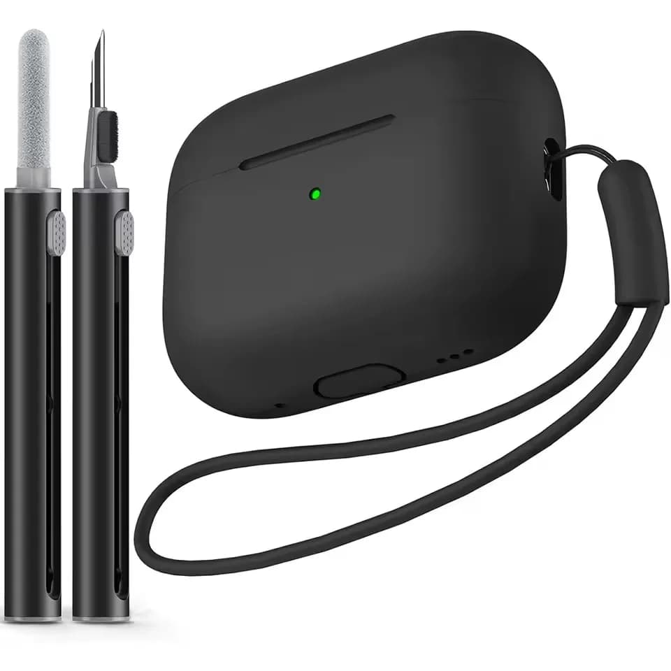 For Airpods pro 2 case with cleaning pen kit Soft silicone protective case for Apple Airpods pro 2a/1a generation of enclosures