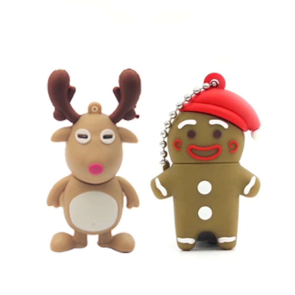Padre di Natale Cartoon Chiavetta USB Simpatico cartone animato Regalo di Natale per Natale e Capodanno USB personalizzato creativo da 8 GB 32 GB