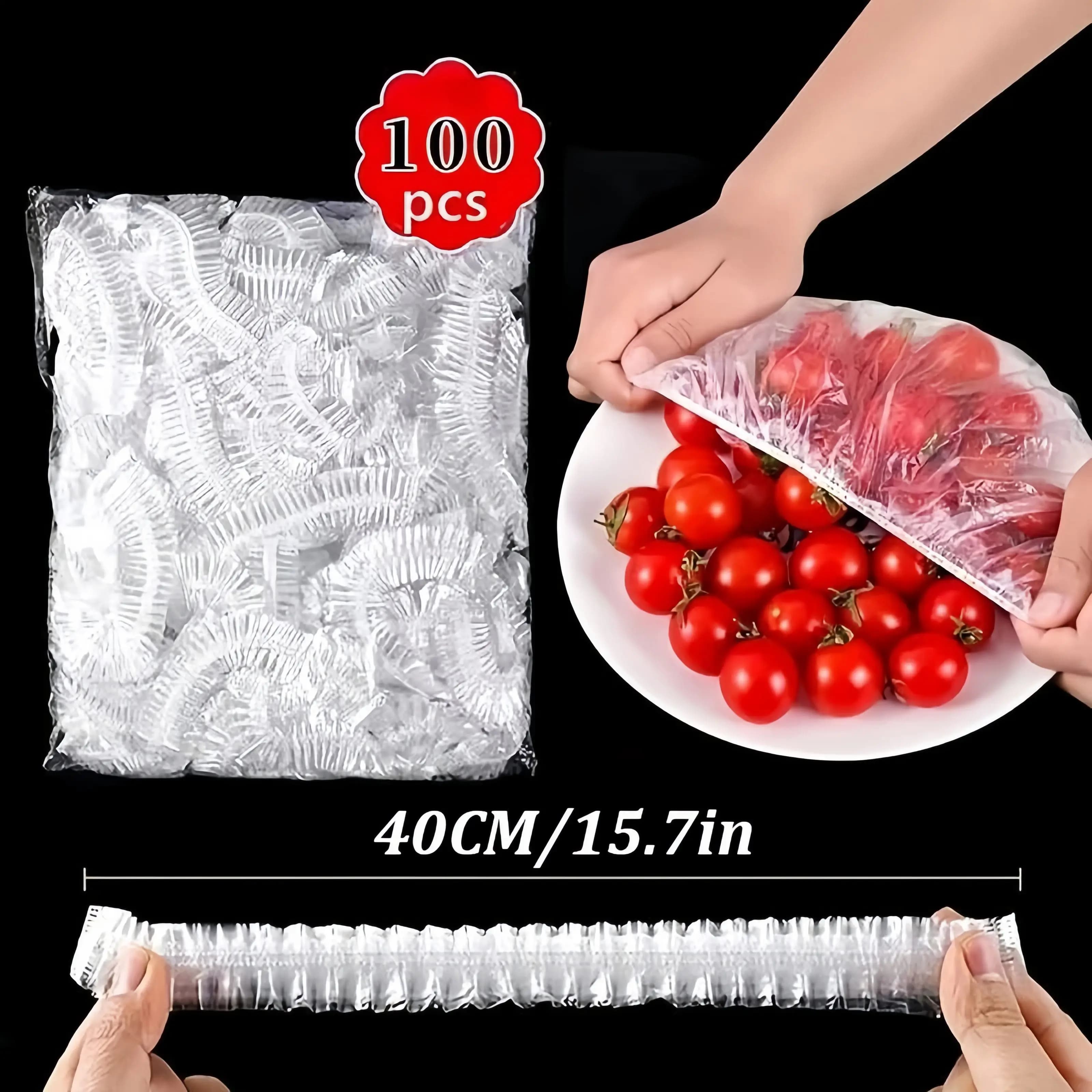 Transparent film conservation hood for disposable food for bowl Elastic plate Small appliances Air cooler Coffee maker thickeners