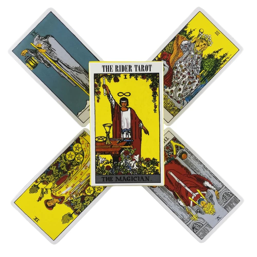 The Rider Tarot Cards Un mazzo da 78 con guida carta Oracle English Divination Edition Borad Playing Games