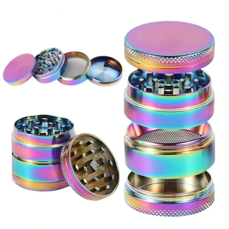 1.6/2 pollici Metallo Colorato Erba Smerigliatrice Manuale Tabacco A Base di Erbe Pepe Frantoio Mulino Spezie Crudo Smerigliatrice Sigaretta Fumatori Accessori