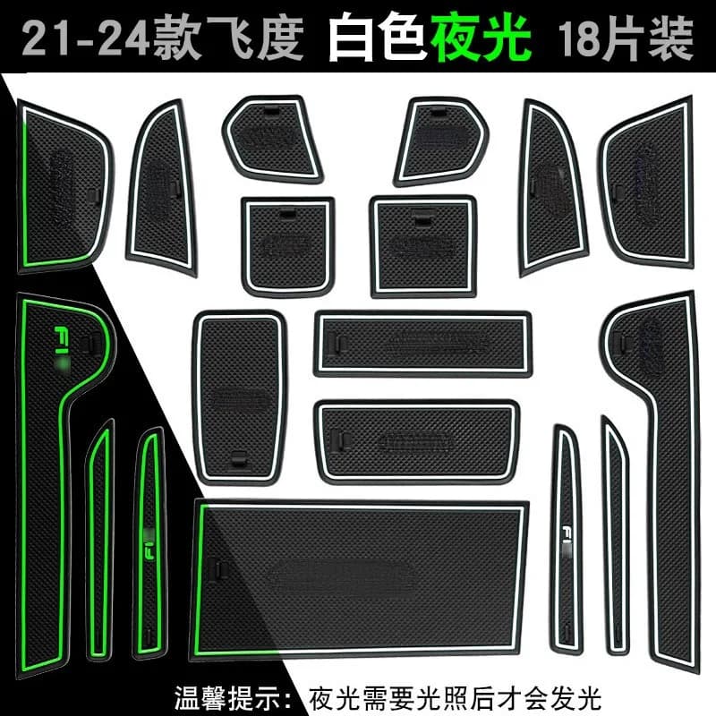 Per Honda Fit 4th 2021-2024 tappetini per scanalature per porte interne per auto tappetino per Slot per cancello coperchio per accessori per tappetino antiscivolo