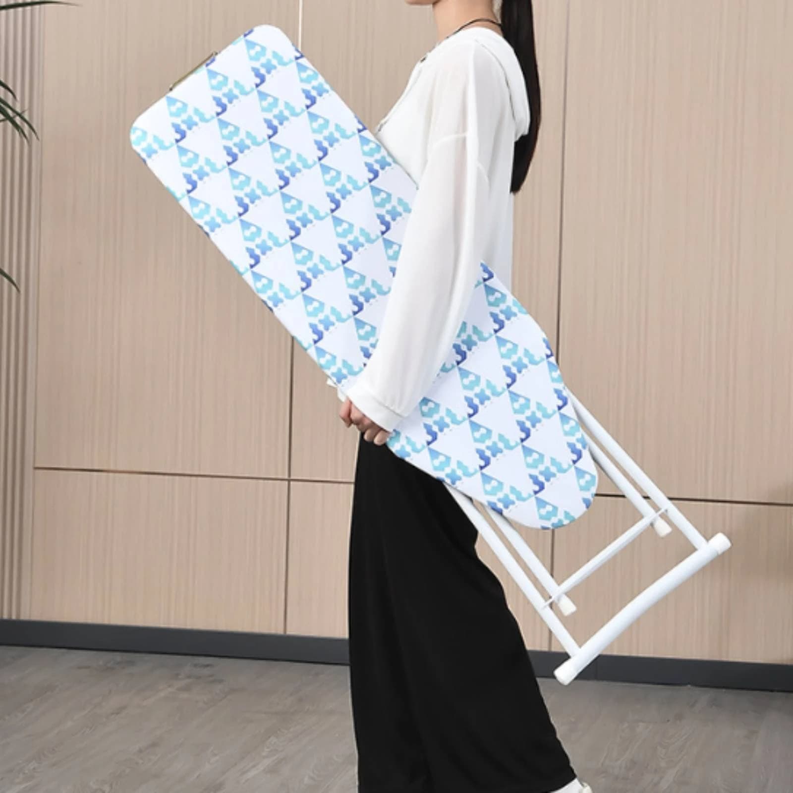 Foldable Ironing Board Space-Saving Ironing Board with Iron Rest Furniture Heat Resistant Home Appliance Lightweight