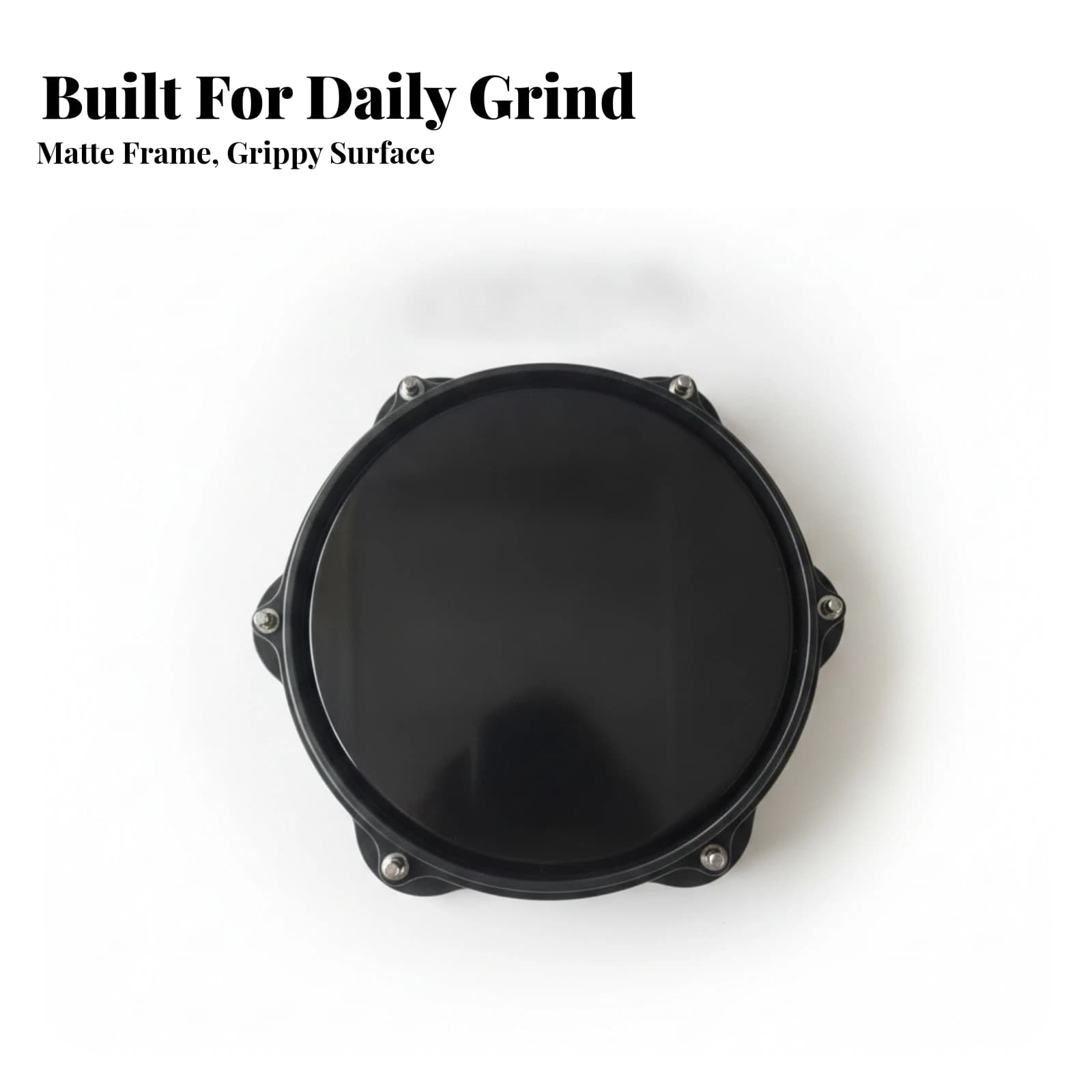 Drum Practice Pad Compact Drum Pad with Rigid Rim Percussion Long-Lasting Stable for Drummers, Travel, Music Studio
