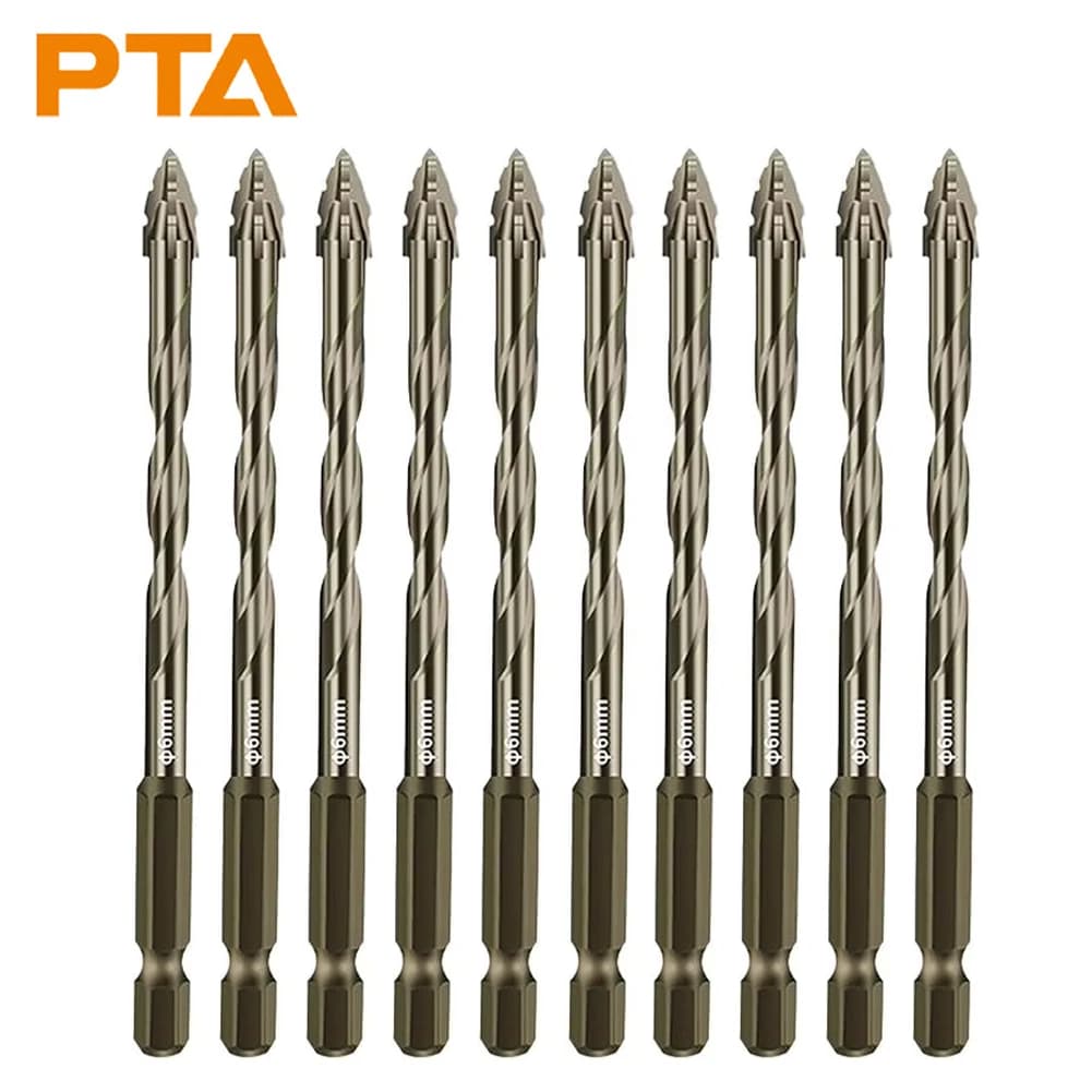 4-12mm Four-Flute Sawtooth Drill Bit Sawtooth Drilling Tools For Glass/Tile/Concrete/Metal Drill Bit Set Tools