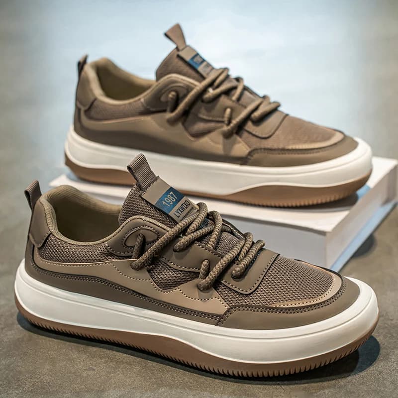 Scarpe da uomo traspiranti in mesh, nuovo stile estivo, casual sportive da esterno, da lavoro, da corsa, basse, alla moda