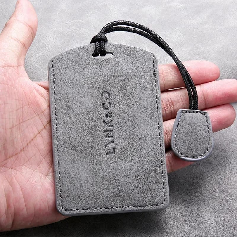 Elegante Custodia Protettiva in Pelle PU Anti-Graffio per Chiavi NFC LYNK&CO 01 02 03 05 06 09, Portachiavi e Accessorio Auto