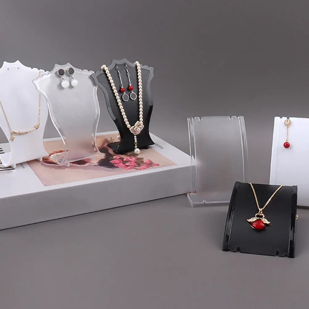 6Pcs Jewelry Earring Display Stand Premium Material Non Slip Stable Structure for Earrings Necklaces Display Organizer Holder