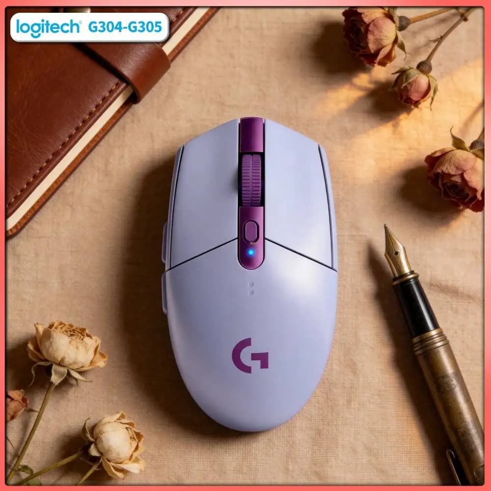 Logitech G304 LIGHTSPEED Wireless Gaming Mouse 12000 DPI HERO Sensor 1ms Latency 250hr Battery High Precision Users