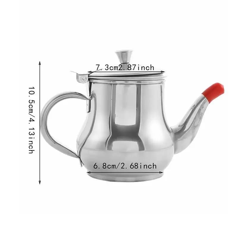 Pratica moda in acciaio inox per uso domestico pentola per vino a prova di perdite versare bottiglia di olio serbatoio di condimento forniture da cucina Oz