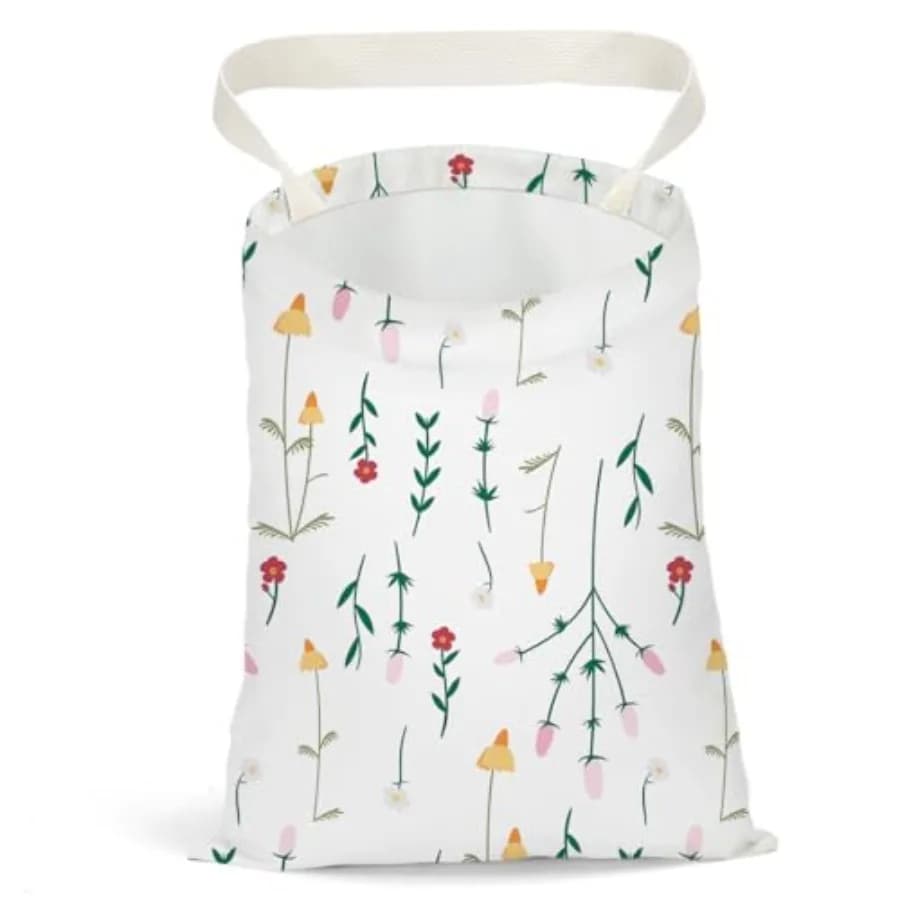 Car Trash Bag Car Garbage Bag Hanging Cars Trash Can Floral Spring Decor Waterproof Cars Back Seat Organizer for Vehicle Travel