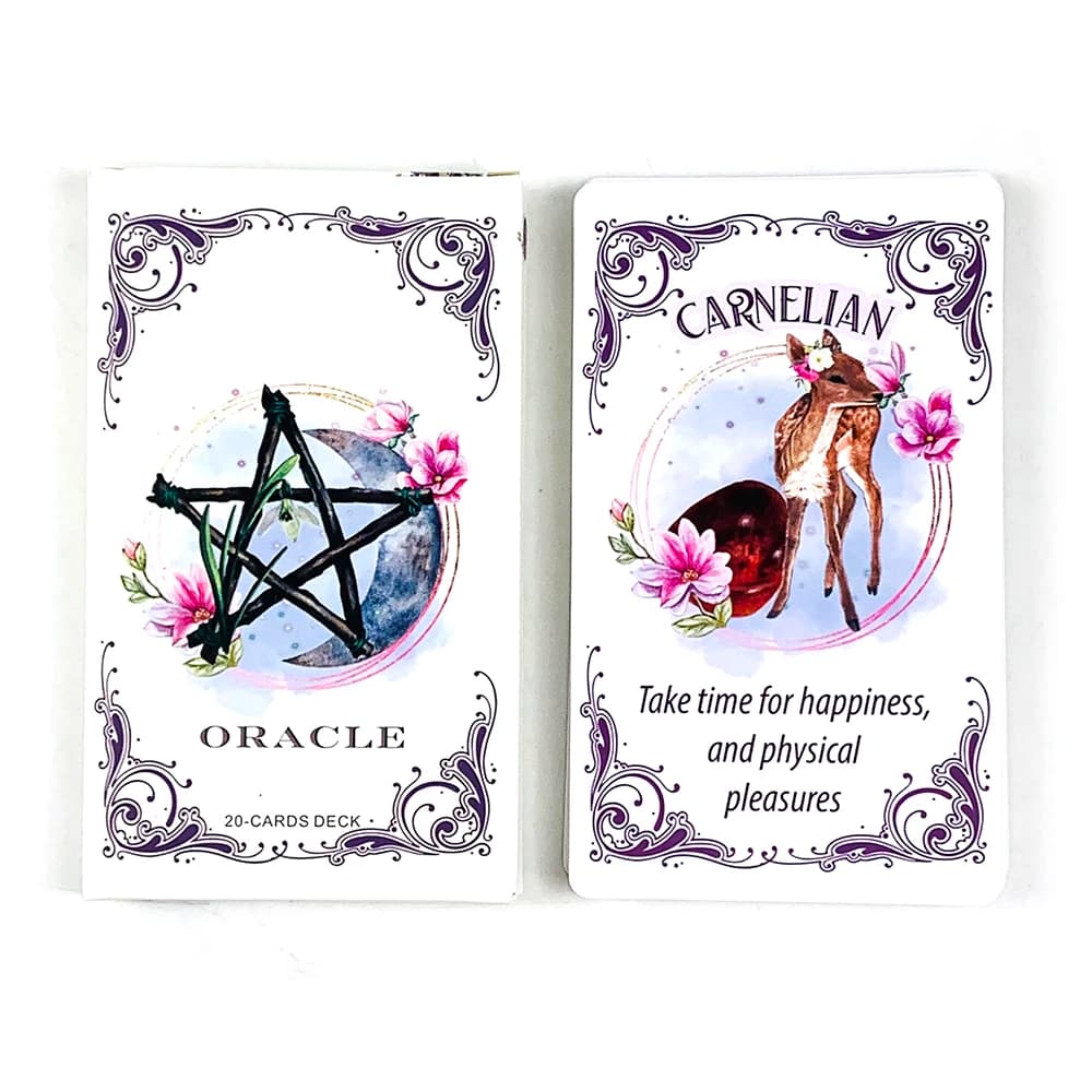 Nuovo Oracle Deck 20 carte Oracle, opere d'arte mistiche, durevoli e portatili, perfette per la guida spirituale e i collezionisti