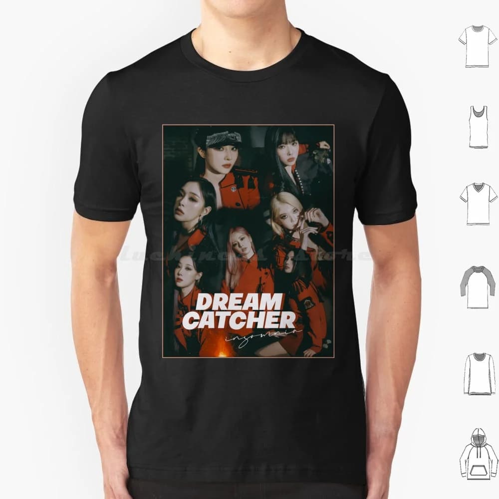 Dreamcatcher Vision Comeback 2022 T Shirt Cotton Men Women DIY Print Dreamcatcher Because Music Kpop Girlgroup ? ? ? ? Insomnia