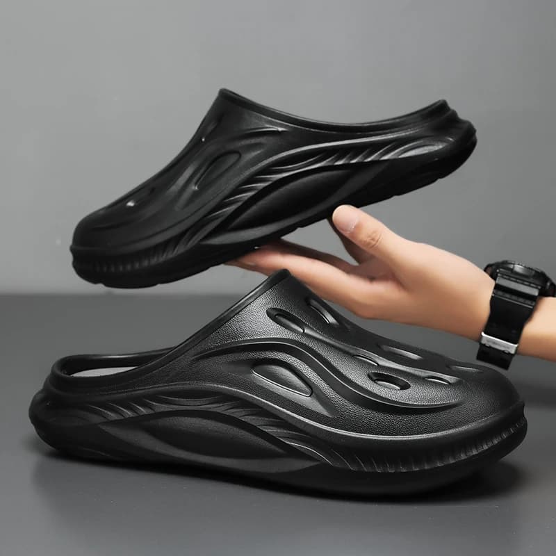 Men's Slippers Waterproof Garden Sewing Shoes Comfortable Soft Slippers Beach Sandal for Animal Workers Outdoor Fishing Shoes