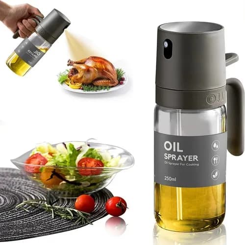 Bottiglia Spray per Olio in Vetro Riutilizzabile, Nebulizzatore per Olio d'Oliva di Grado Alimentare, Spray a Nebbia Fine per Cucina, Friggitrice ad Aria, Barbecue, Cottura, Gadget da Cucina