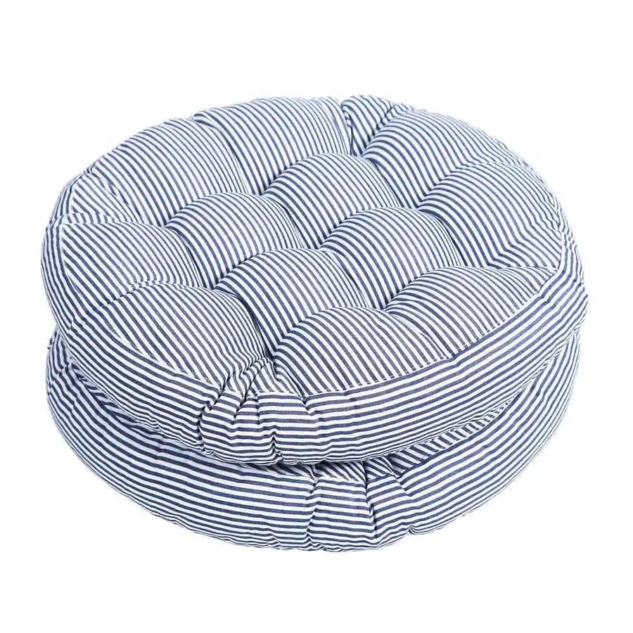 Interior and outdoor cushions, 22 inch row rounds, for patio and garden chairs, seat cushions, floor cushions for the house, window cushions