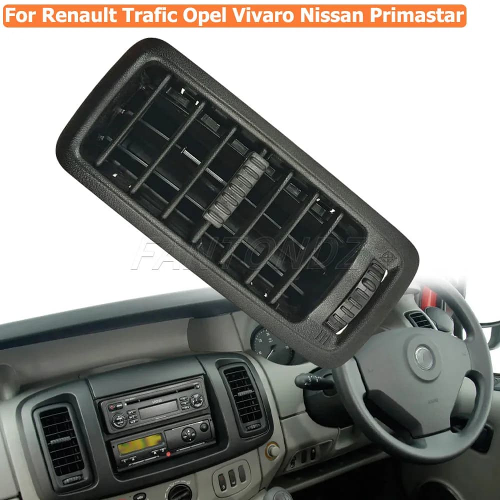 Cruscotto anteriore Aria Condizionata Uscita Griglia di Sfiato Diffusore Per Renault Trafic II Opel Vauxhall Vivaro Nissan Primastar 7701054458