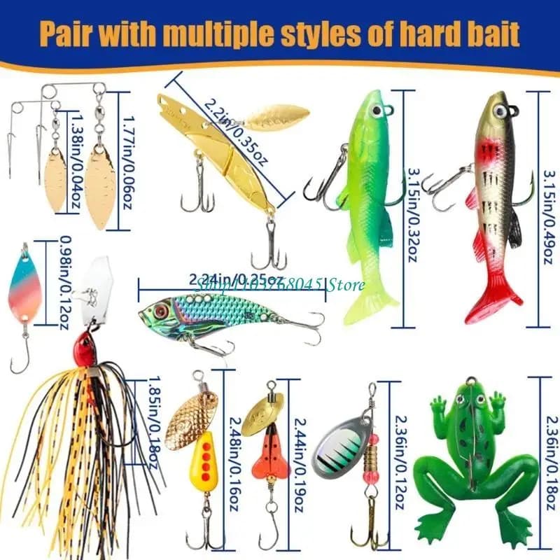 R53F Calendar with countdown for Christmas fishing with 24 assorted baits for water fun