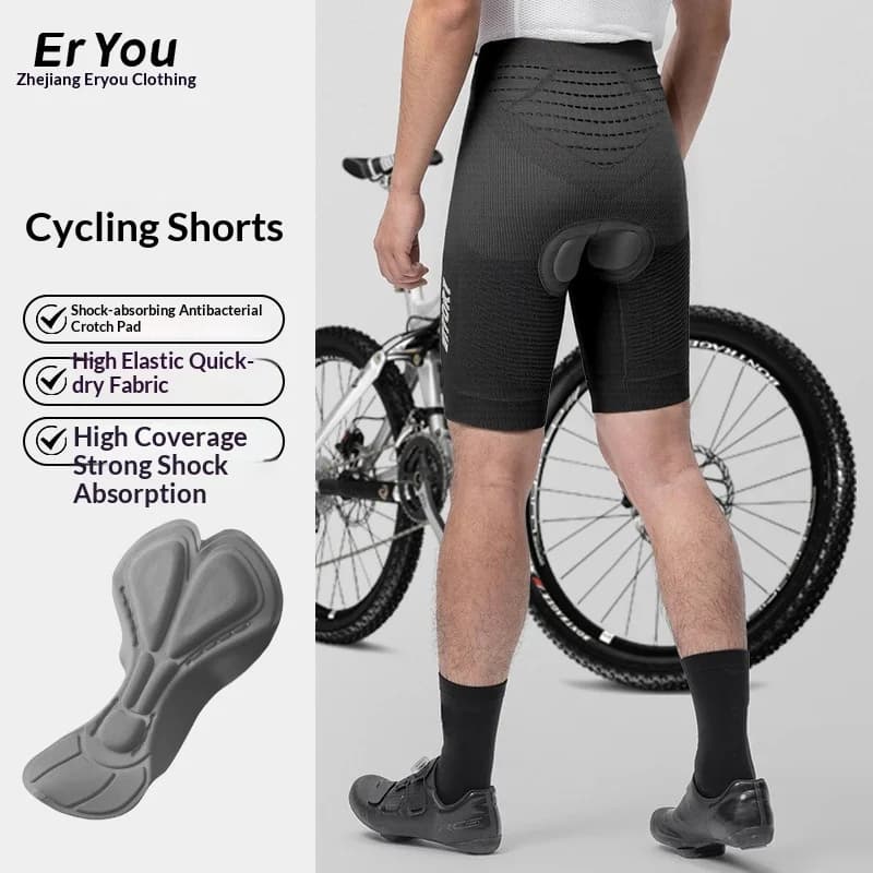 New Sports Long Running Marathon Shorts Men's women Compression Pants with Padding Mountain Off-road Downhill Road Cycling Suit