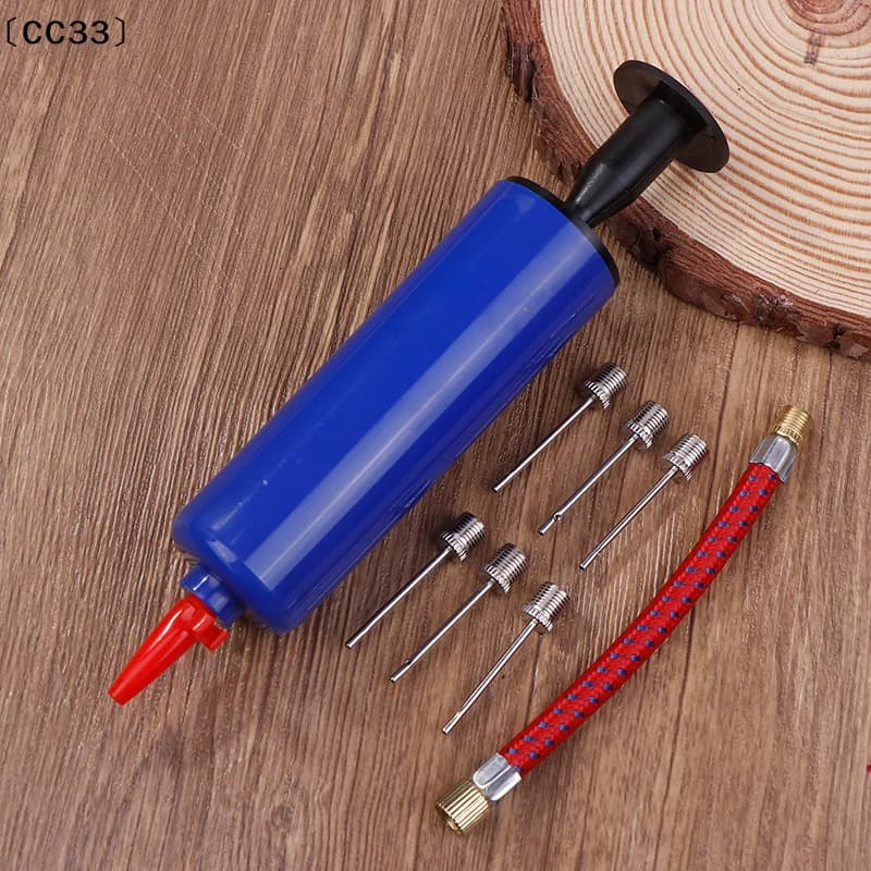 Set di pompe per palloni da 10 pezzi, pompa manuale da 6 pollici, pompa per gonfiare palloni da pallavolo, calcio, basket, con tubo dell'aria〔CC33〕
