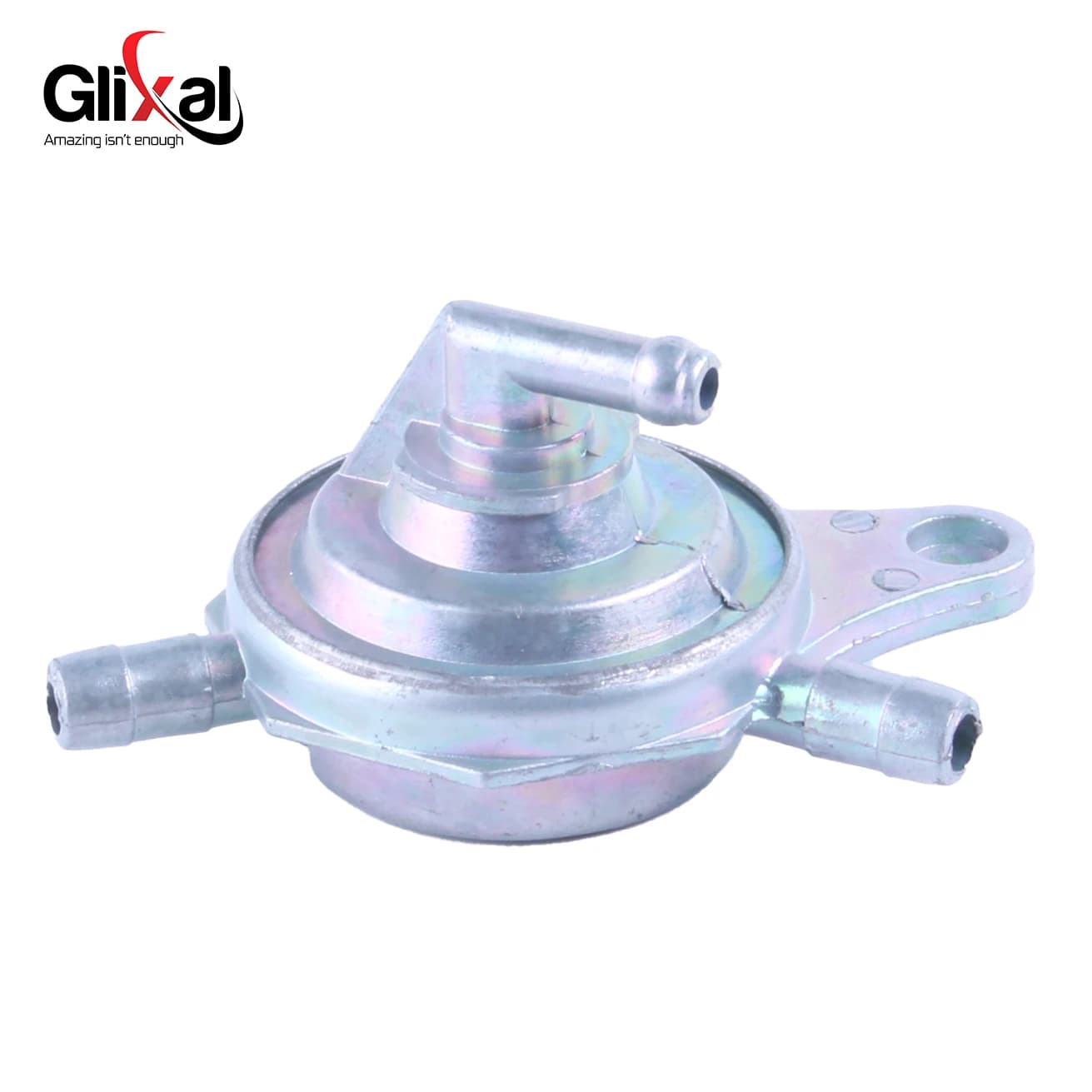 Glixal Valvola rubinetto pompa carburante vuoto in linea a 3 porte per GY6 50cc 125cc 150cc Scooter ATV Ciclomotore Go-Kart