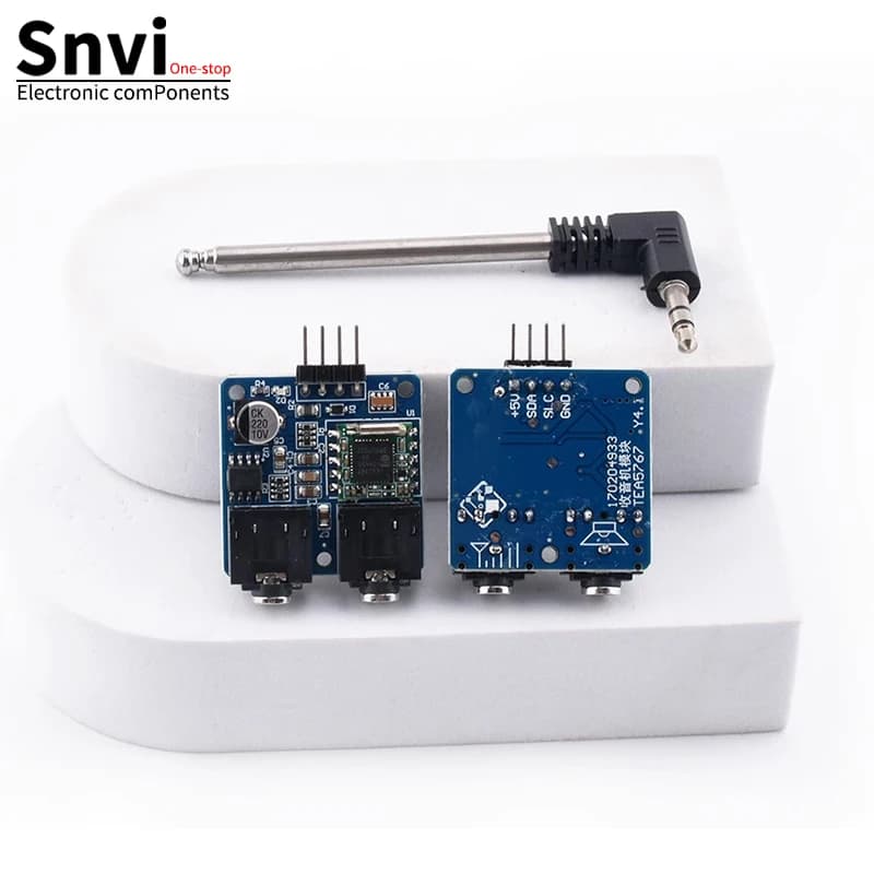 TEA5767 FM stereo radio module for Arduino 76-108MHZ with free antenna Polarity reverse protection diode filter sensor