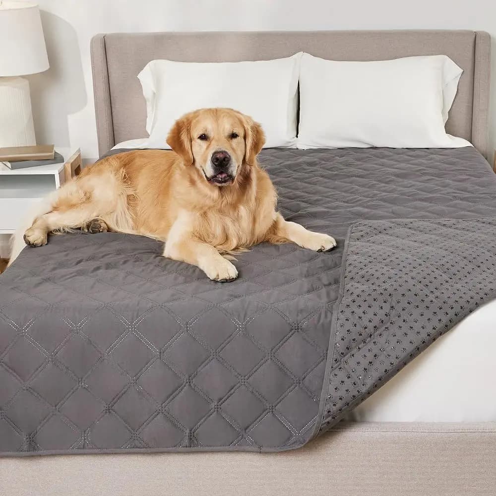 Waterproof Cover for Dogs, 102x82, Anti-slip, Washable, Suitable for Sofas, Car Seats and Beds for Animals, Anthracite Color