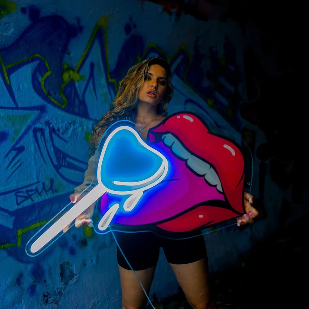 Taste of Love LED Neon Artwork Acrilico Insegna luminosa Soggiorno Arredamento camera da letto Luce notturna Personalizzato Home Bar Decorazione festa Insegna