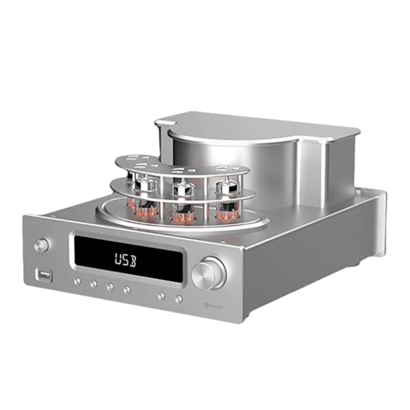 Home Theater Set 5.0 Amplificatore Bluetooth Amplificatore valvolare 75Wx2 con custodia in alluminio Altoparlanti da 6,5 pollici Altoparlanti da 120W per Home Studio DJ