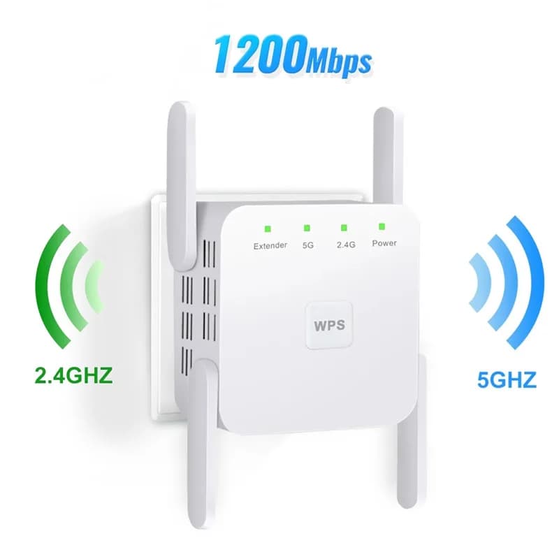 Ripetitore WiFi Wireless 200M, Amplificatore di Segnale, Router Booster, Estensore di Copertura WiFi