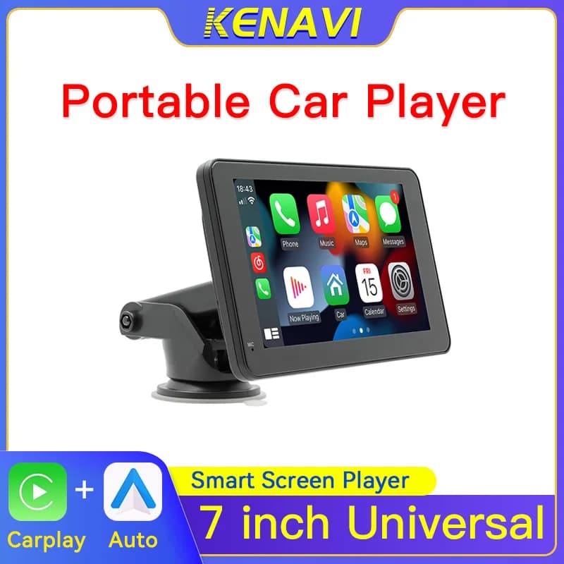 Lettore MP5 per auto portatile da 7 pollici Smart Stereo Radio Wireless Carplay Monitor Android Auto Touch Screen BT FM Multimedia universale per Nissan Toyota Volkswagen Kia Hyundai