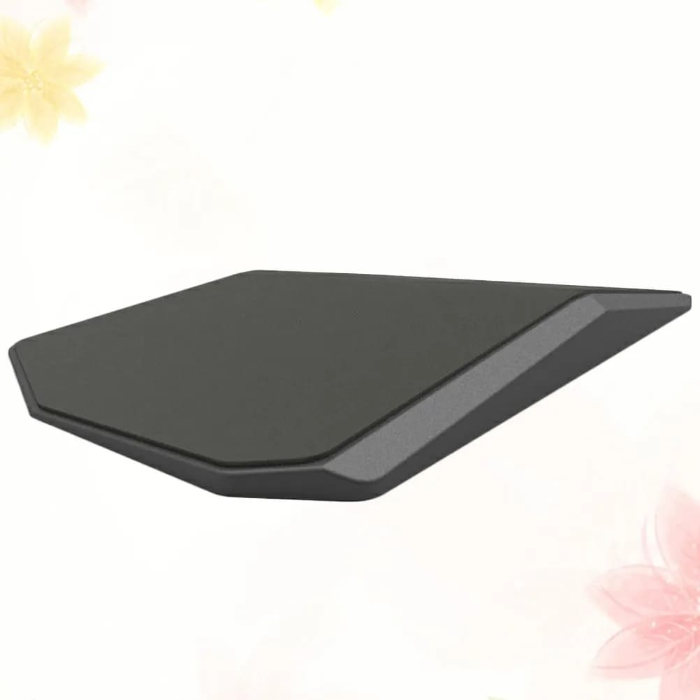 Tappetino per Mouse e Tastiera Stereo con Poggiapolsi in Silicone Nero Geometrico Antiscivolo Confortevole