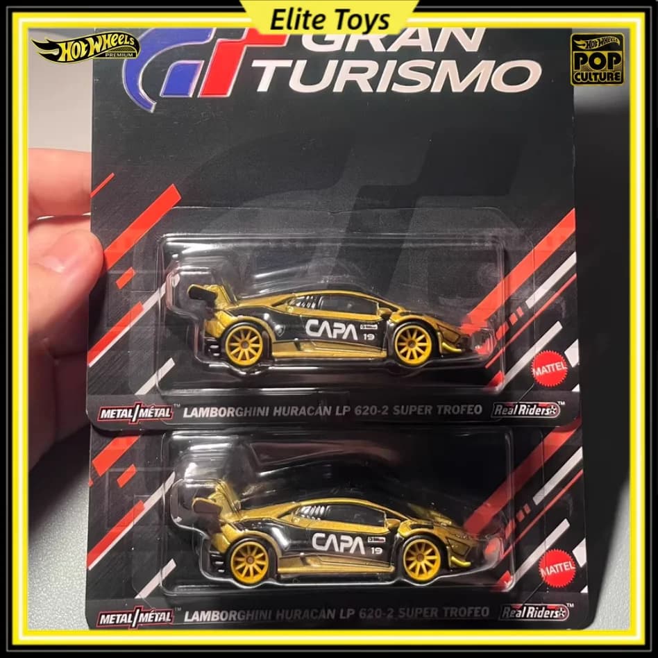 Hot Wheels Premium Pop Culture 1:64 Lamborghini Huracán LP 620-2 Super Trofeo - Gran Turismo Modellino di auto in lega da collezione