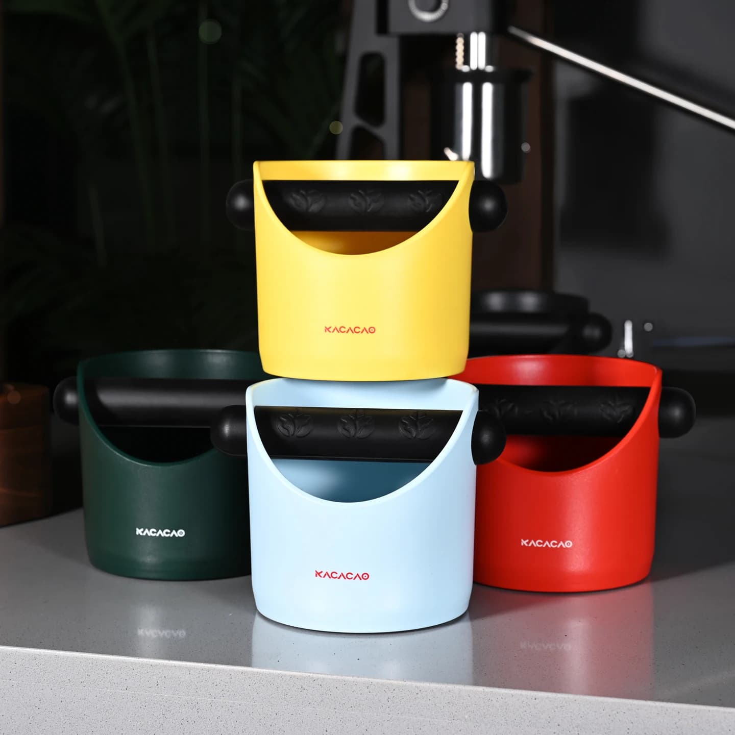 KACACAO Busta per caffè Contenitore per fondi di caffè espresso Antiscivolo Macchina per caffè espresso Contenitore per schiuma Macinare Barista Merci Cafe Bar Accessori