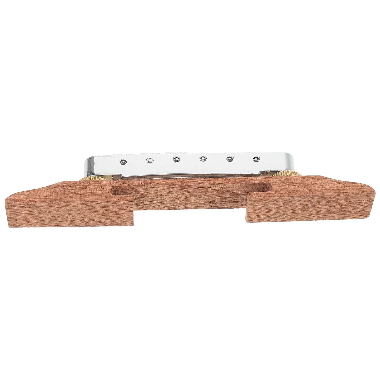 Ponte a Rulli per Chitarra Jazz, Ricambio per Ponte di Chitarra Elettrica, in Legno e Lega di Zinco, per un Suono Liscio, Parte Strumento Musicale