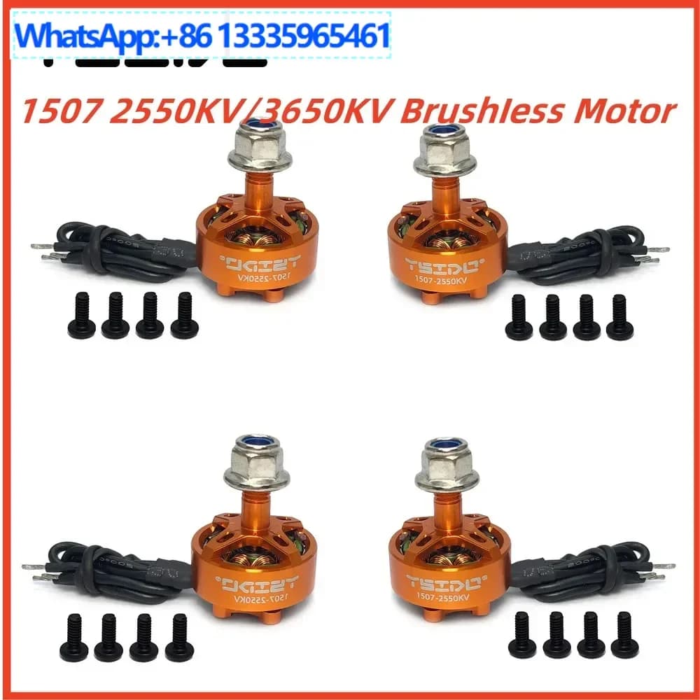 1/4Pcs 1507 2550KV 3650KV 3-6S RC drone FPV racing DIY brushless motor