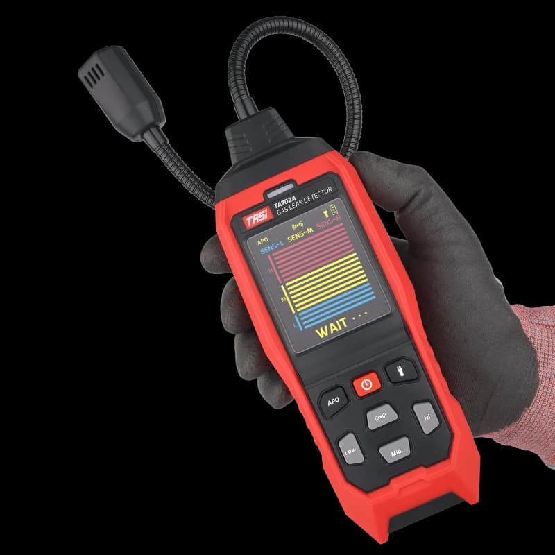 TASI TA702A/702B Rilevatore di fughe di gas Propano CO Hexano Metano Combustibile Tester naturale Analizzatore di gas 9999 PPM 20% LEL